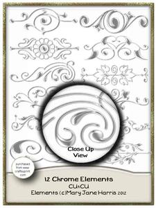 12 Chrome Elements - Cu4cu