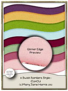8 Swish Style Borders Style 1 - Cu4cu