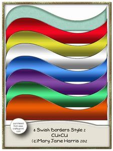 8 Swish Borders Style 2 - Cu4cu