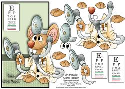 Dr. Mouse Card Topper (over the Edge)