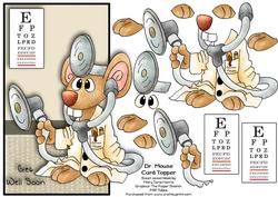 Dr. Mouse Card Topper (over the Edge) 2