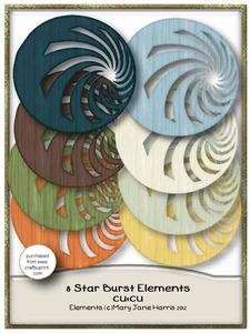 8 Star Burst Elements - Cu4cu