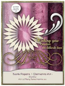 Batik Papers & Elements Kit 1 - Cu4cu