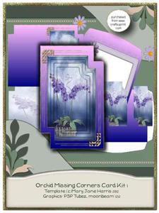 Orchid Missing Corners Pyramid Card Kit