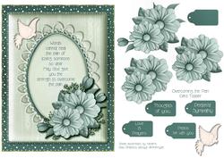 Overcomeing the Pain Card Topper