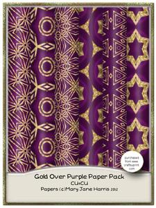 Gold Over Purple Paper Pack - Cu4cu