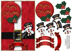 Santa Suit Card Topper