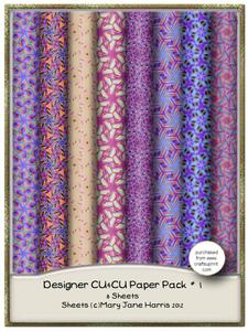 Designer Cu4cu Paper Pack #1