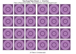 Tea Bag Tiles Sheet 2 - Cu4cu