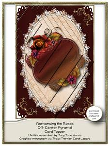 Romancing the Roses Off-center Pyramid Card Topper