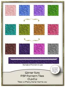 Glitter Bits Psp Pattern Tiles - Cu4cu