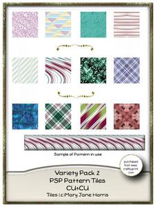 Variety Pack 2 Psp Pattern Tiles- Cu4cu