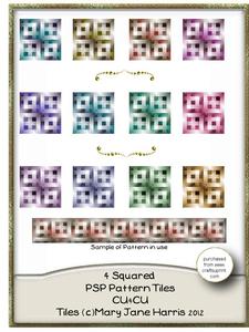 4 Squared Psp Pattern Tiles - Cu4cu