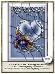 Romance & Lace Card Topper Mini Kit 1