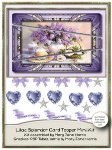 Lilac Splendor Card Topper Mini Kit