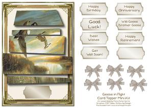 Geese in Flight Card Topper Mini Kit