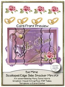 Be Mine Scalloped Edge Side Stacker Mini Kit