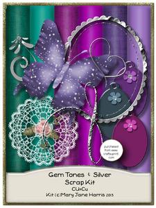Gem Tones & Silver Scrap Kit - Cu4cu