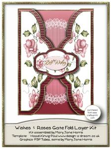 Wishes & Roses Gate Fold Layer Kit