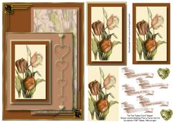 Tip Toe Tulips Card Topper 2
