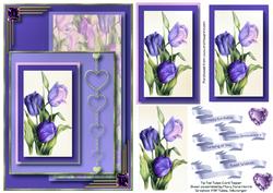 Tip Toe Tulips Card Topper 3