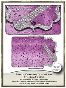 Satin & Diamonds Clutch Purse Mini Kit 2