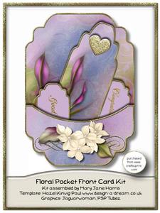 Floral Pocket Front Card Kit 2