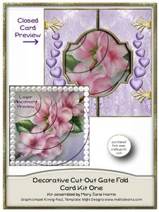 Decorative Cut-out Gate Fold Card Kit 1