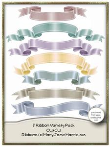 7 Pastel Ribbon Variety Pack - Cu4cu