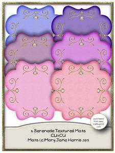 6 Serenade Textured Mats - Cu4cu