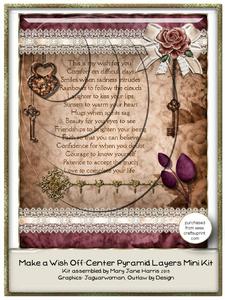 Make a Wish Off-center Pyramid Layers Mini Kit