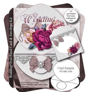 Spring Love Oval Easel Card & Envelope Kit