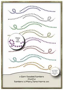 8 Gem Beaded Borders - Cu4cu