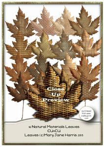 16 Natural Material Leaves - Cu4cu