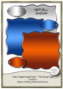 7 New Beginnings Mats & Matching Tags - Cu4cu