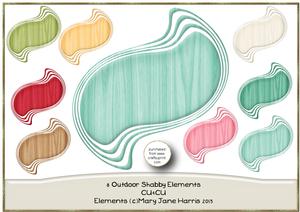 8 Outdoor Shabby Elements - Cu4cu