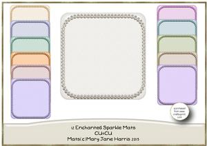 12 Enchanted Sparkle Mats - Cu4cu