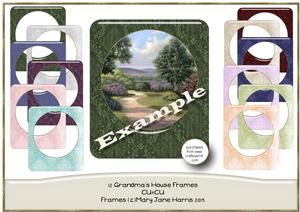 12 Grandma's House Frames - Cu4cu