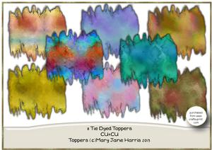 8 Tie Dyed Toppers - Cu4cu