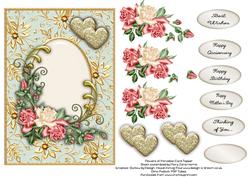 Flowers of Paradise Card Topper 1