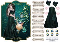 Sea Maiden Card Topper