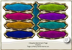9 Royalty Sentiment Tags - Cu4cu