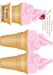 Ice Cream Cone Card