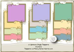 12 Uptown Stylz Toppers - Cu4cu