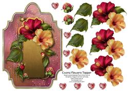 Exotic Flowers Topper