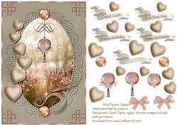 Wild Flowers Card Front Topper 3