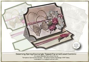 Blooming Spring Rectangle Topped Pyramid Easel Card Kit
