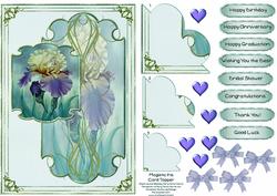 Majestic Iris Card Topper 2