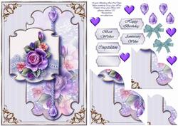 Majestic Blackberry Rose Corner Stacker Topper 2