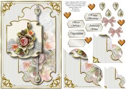 Majestic Blackberry Rose Corner Stacker Topper 3